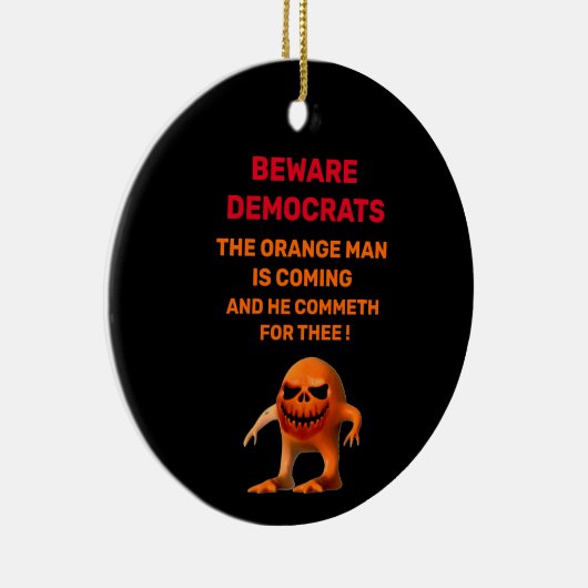 DER ORANGE KERAMIK ORNAMENT (Rechts)