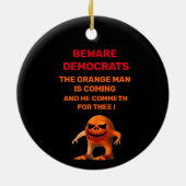 DER ORANGE KERAMIK ORNAMENT (Hinten)