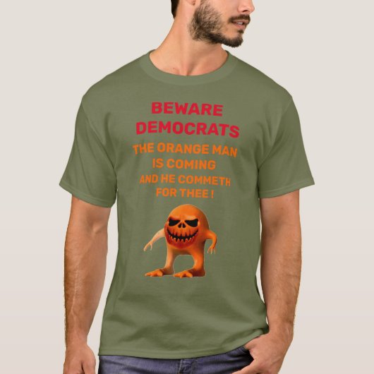 Der ORANGE MAN-T - Shirt (Vorderseite)