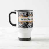 Der Orange Monarch Butterfly-Kaffee des Lebens Reisebecher (Links)