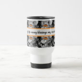 Der Orange Monarch Butterfly-Kaffee des Lebens Reisebecher (Mittel)