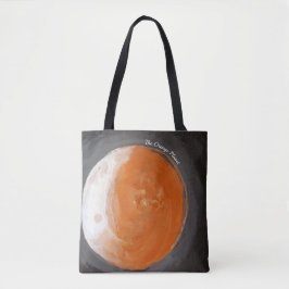 Der orange Planet - Grafik Tasche