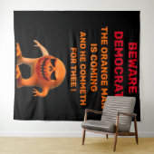 DER ORANGE WANDTEPPICH (Beispiel (Horizontal))