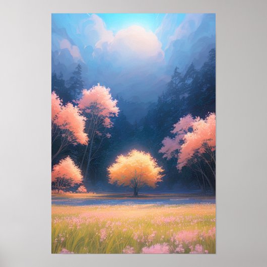 Der orangefarbene Hüter des Waldes Poster (Vorne)