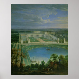 Der Orangery und das Chateau in Versailles, 1696 Poster