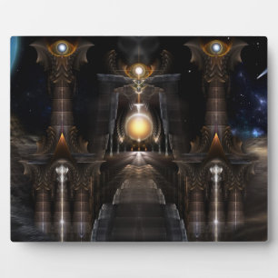 Der Orb des Acrellis Fraktal Art Foto Plaque Fotoplatte