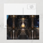 Der Orb des Fraktals Acrellis Art Postkarte (Vorne/Hinten)