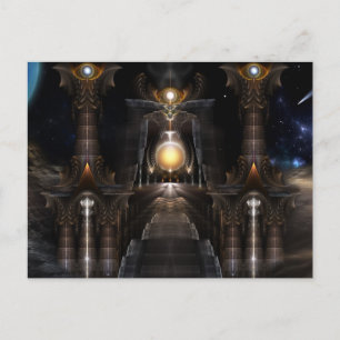 Der Orb des Fraktals Acrellis Art Postkarte
