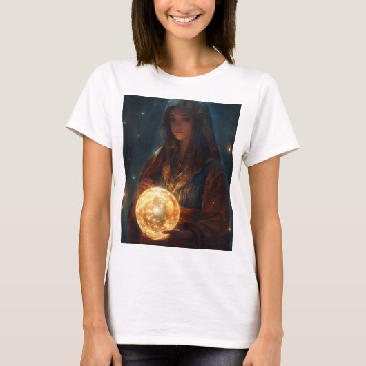 Der Orb des Mysteriums: Licht in ihren Händen T-Shirt (Vorderseite)