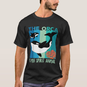 Der Orca ist mein Geist Tier Niedliche Orca Kinder T-Shirt