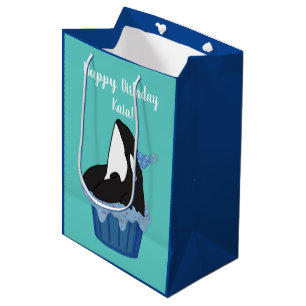 Der Orca Killer Whale zum Geburtstag Mittlere Geschenktüte
