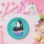 Der Orca Killer Whale zum Geburtstag Pappteller (Party)