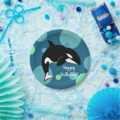 Der Orca Killer Whale zum Geburtstag Pappteller (Party)