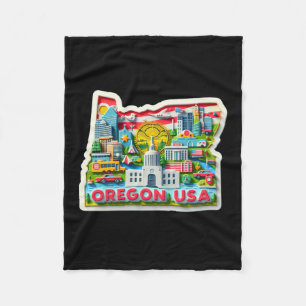 Der Oregon-Staat in den USA Fleecedecke