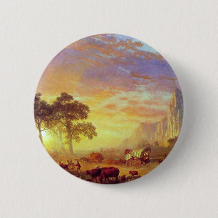 Der Oregon Trail - Albert Bierstadt Button