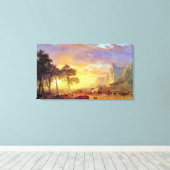 Der Oregon Trail - Albert Bierstadt Leinwanddruck (Insitu (Holzboden))
