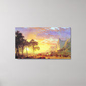 Der Oregon Trail - Albert Bierstadt Leinwanddruck (Vorderseite)