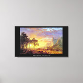 Der Oregon Trail - Albert Bierstadt Leinwanddruck (Vorderseite)