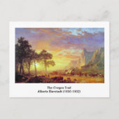 Der Oregon Trail, Albert Bierstadt Postkarte (Vorderseite)