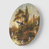 Der Orient im Abend Licht - Albert Rieger Große Wanduhr (Winkel)