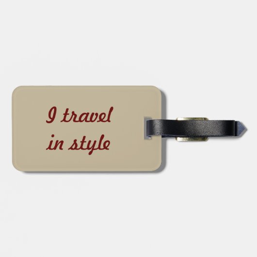 Der Orientexpress Gepäckanhänger (Rückseite horizontal)