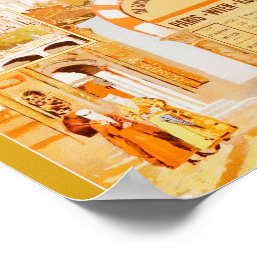 Der Orientexpress von Paris Poster (Ecke)