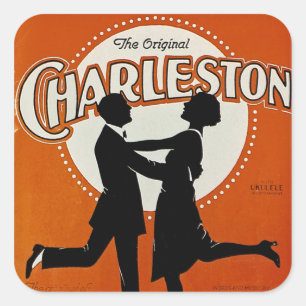Der Original Charleston Quadratischer Aufkleber