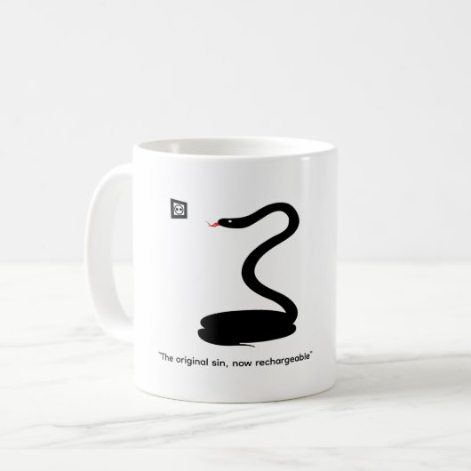 Der Original-Sünden-Becher Kaffeetasse (Vorderseite Links)
