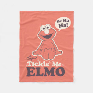 Der Original Tickle Me Elmo Fleecedecke