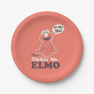 Der Original Tickle Me Elmo Pappteller