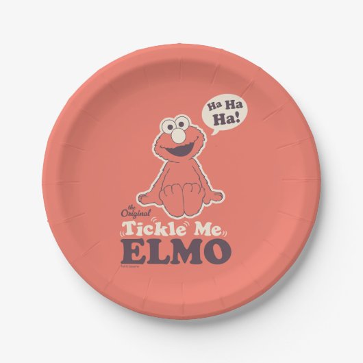 Der Original Tickle Me Elmo Pappteller (Vorderseite)