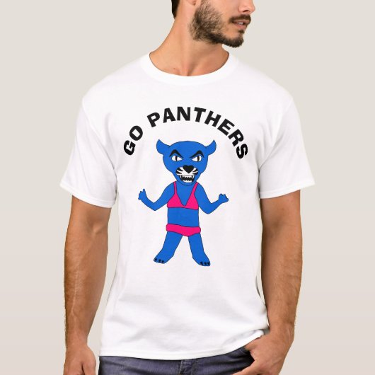 Der originelle Bikini-Panther-T - Shirt (Vorderseite)