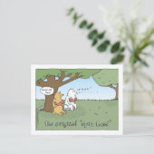 Der originelle Cartoon der "Spitz-Rasse" Postkarte (Stehend Vorderseite)