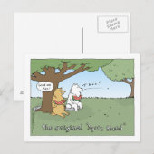 Der originelle Cartoon der "Spitz-Rasse" Postkarte (Vorne/Hinten)
