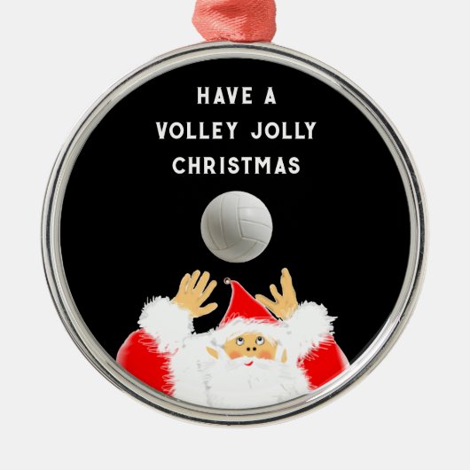 Der originelle Jolly Volleyball Ornament Aus Metall (Vorne)