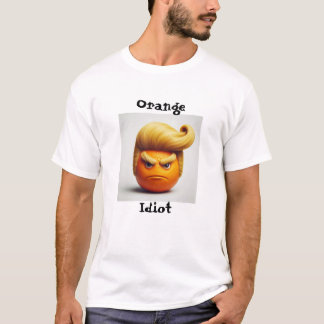 Der originelle Orangen Idiot T-Shirt