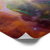 Der Orion-Nebel drucken Poster (Ecke)