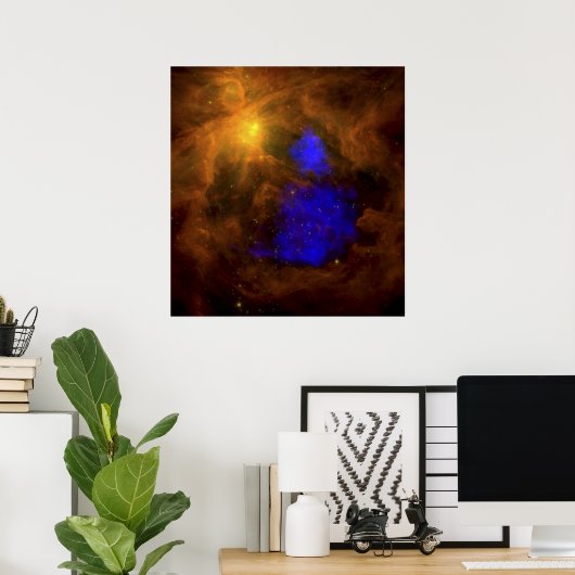 Der Orion-Nebel im Infrarot Poster (Heimbüro)