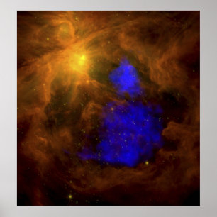 Der Orion-Nebel im Infrarot Poster