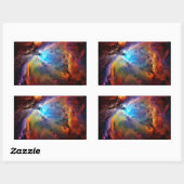 Der Orion-Nebel Rechteckiger Aufkleber (Blatt)