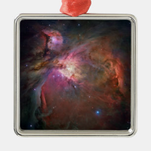 Der Orionnebel - Rosa Ornament Aus Metall
