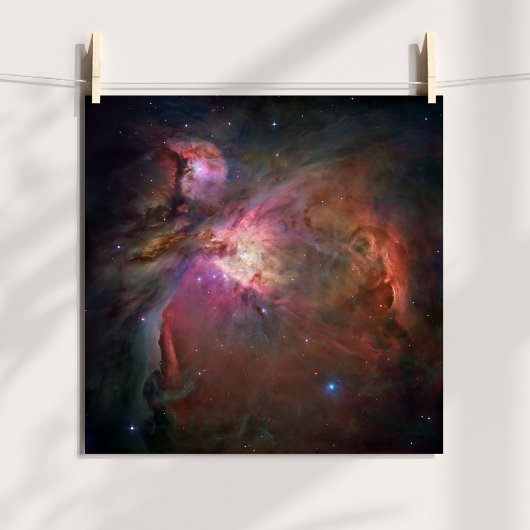 Der Orionnebel - Rosa Poster