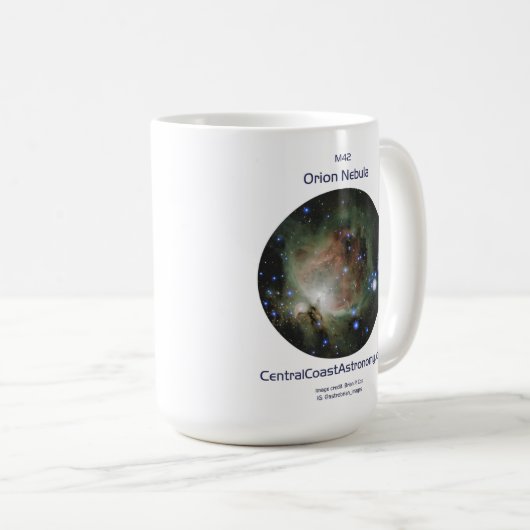 Der Orionnebel von Brian P. Cox - 15oz Tasse (VorderseiteRechts)