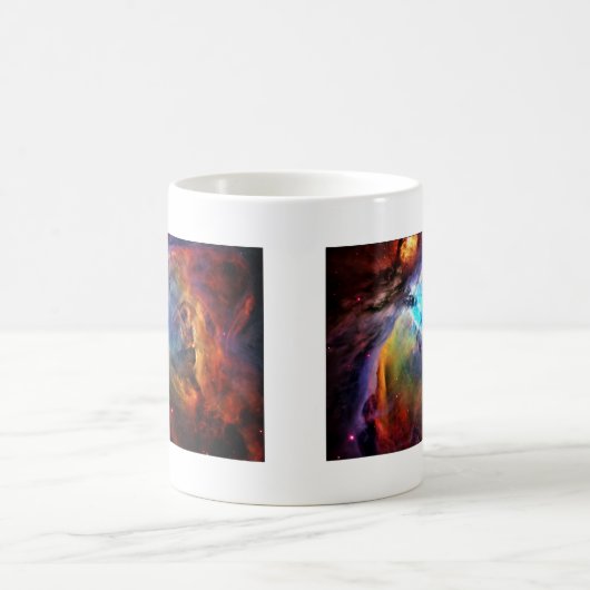 Der Orions-Nebelfleck Kaffeetasse (Mittel)