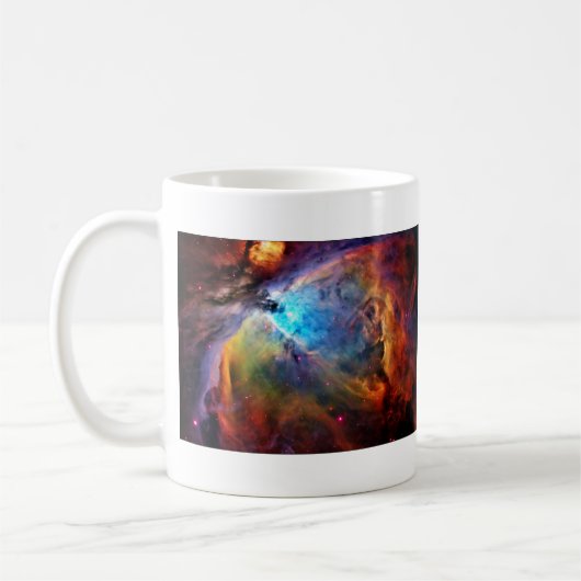 Der Orions-Nebelfleck Kaffeetasse (Links)