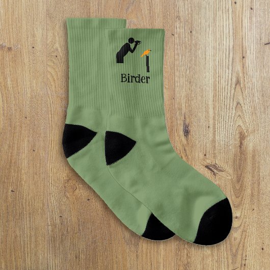 Der Ornithologe - Vogelbeobachter Typ und Ihr Text Socken
