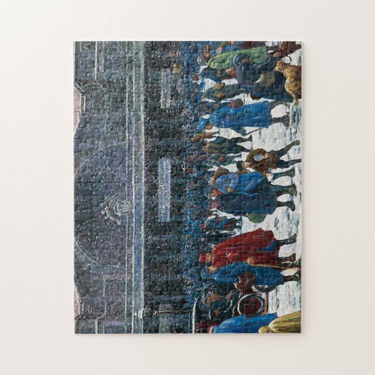 Der Ostbahnhof Der berühmte Visuelle Kunstkomplex Puzzle (Vertikal)