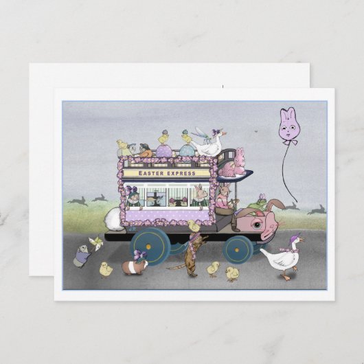 Der Osterexpress Postkarte (Vorne/Hinten)