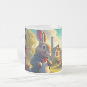 Der Osterhase auf einer geheimen Mission Mattglastasse