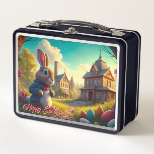 Der Osterhase auf einer geheimen Mission Metall Brotdose